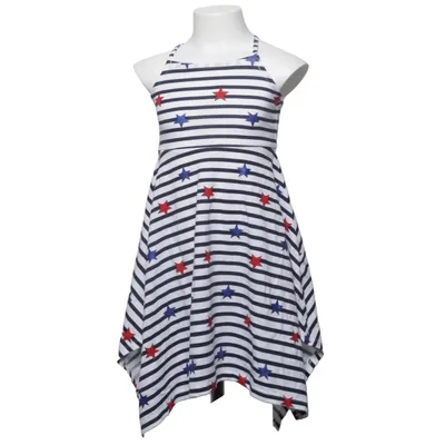 Klänning (Vit, Blå, Röd) från Jumping Beans Bomull, Polyester