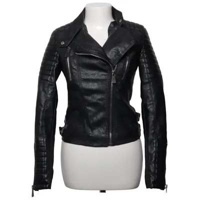 Bikerjack (Zwart) van Voyelles Polyester, Polyurethaan