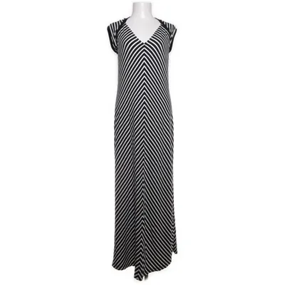 Maxi jurk (Wit, Zwart) van Express Elastaan, Viscose