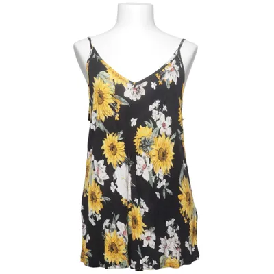 Tank Top (Black, Yellow, White) from Gina Tricot Viscose
