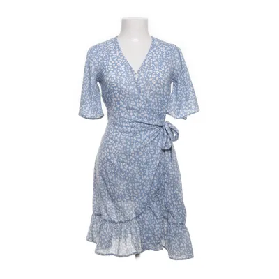 Wrap dress (Blue, White) from Amelie & Me Polyester