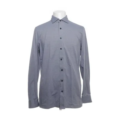 Shirt (Blauw, Meerkleurig) van Olymp Katoen, Elastaan