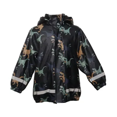 Regnjacka (Svart, Flerfärgad) från Mywear Young Polyester, Polyuretan