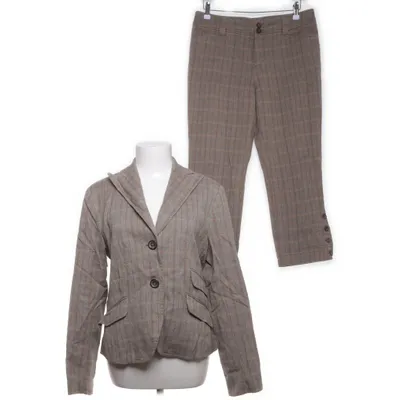 Suit (Beige, Brown) from Oui Set Cotton, Elastane, Acetate