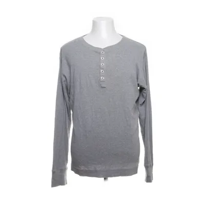 Henley shirt (Grijs) van Knowledge Cotton Apparel Katoen
