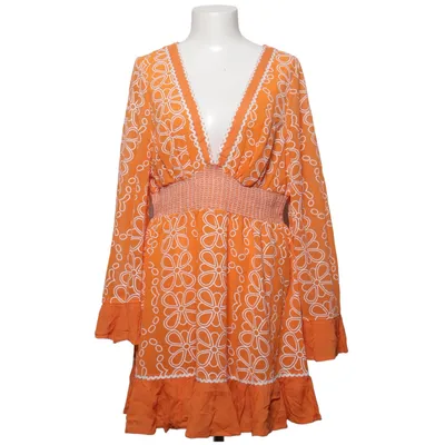 Dress (Orange, White) from River Island Polyester, Viscose