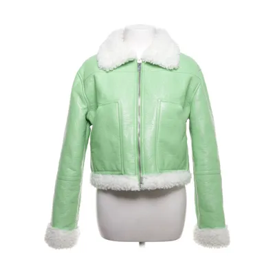 Shearling jacket (Green) from NA-KD Polyurethane