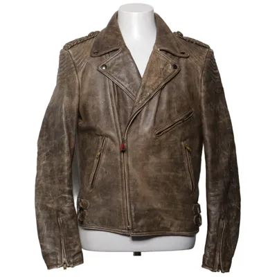 Biker jacket (Brown) from Hein Gericke Leather, Polyester