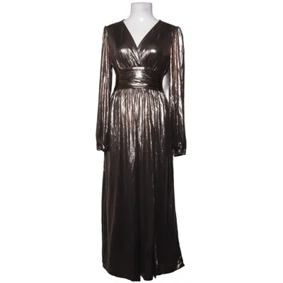 Aftonklänning (Guldfärgad) från Shein Elastan, Polyester