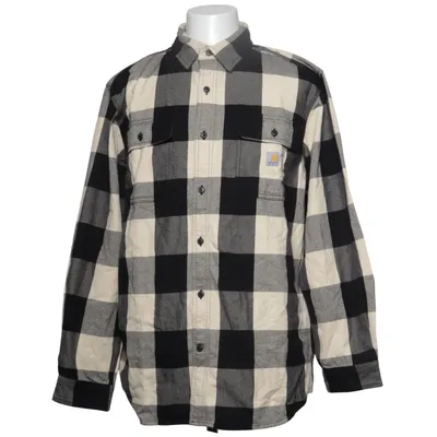 Flannel skjorte (Sort, Hvid, Grå) fra Carhartt Bomuld