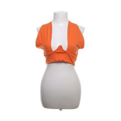 Crop Top (Orange) von Shein Baumwolle, Elasthan, Polyester
