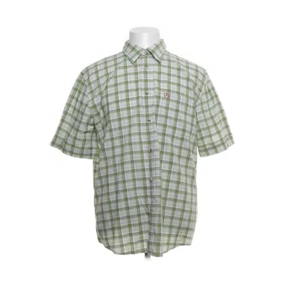 Short sleeve shirt (Green, White) from Fjällräven Polyester