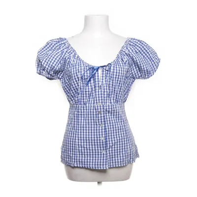 Top (Blue, White) from Hammerschmid Cotton