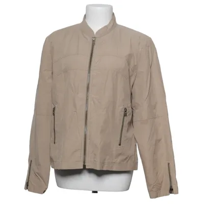 Jacket (Beige) from Jensen Women Only Cotton, Polyamide, Polyester
