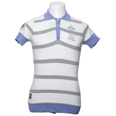 Poloshirt (Wit, Blauw, Grijs) van NZA Katoen, Elastaan