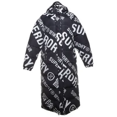 Vinterfrakke (Sort, Hvid) fra Superdry Polyester