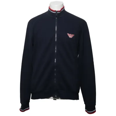Strickjacke (Blau, Mehrfarbig) von Emporio Armani Underwear Baumwolle, Elasthan