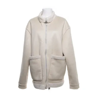Shearling jas (Beige) van Pull & Bear Polyester
