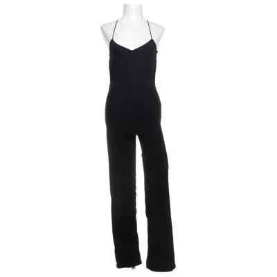 Hängselbyxor (Svart) från Bershka Denim Collection Bomull, Elastan, Polyester