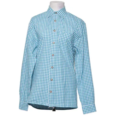Shirt (Blue, White) from Os Trachten Cotton, Polyester