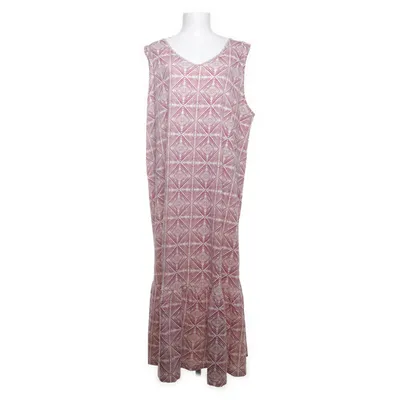 Dress (Purple, White) from Pure by Ulla Popken Organic cotton