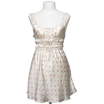 Dress (Beige, Red) from Zara Polyester