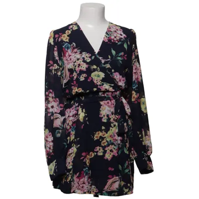 Slå-om-kjole (Blå, Flerfarvet) fra The Style London Polyester