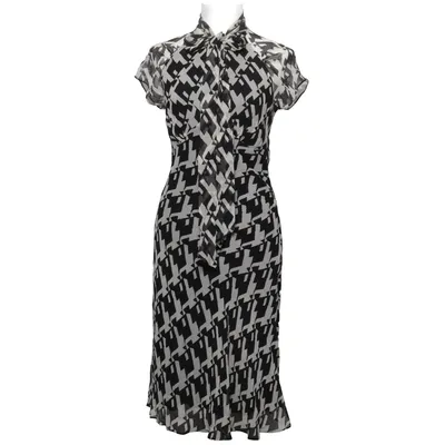 Klänning (Svart, Grå) från Diane von Furstenberg Elastan, Silke