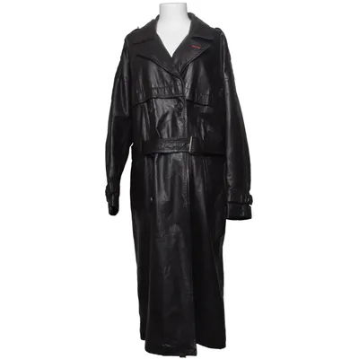Leather coat (Brown) from Stile Italiano Acetate, Leather, Polyamide