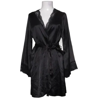 Ochtendjas (Zwart) Elastaan, Polyester