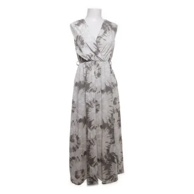 Maxi dress (White, Gray) from Zeta Otto Cotton, Elastane