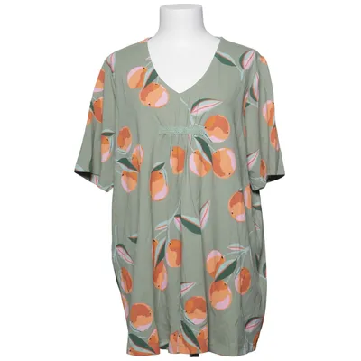 Top (Green, Multicolored) from Pure by Ulla Popken Elastane, Organic cotton