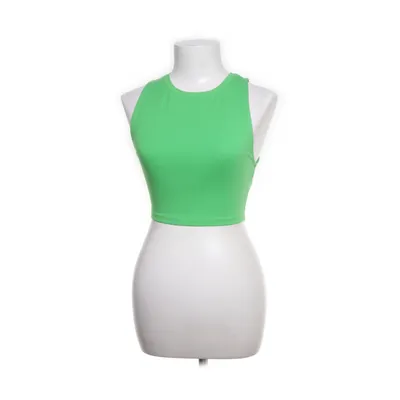 Crop Top (Grün) von Zara Baumwolle, Elasthan