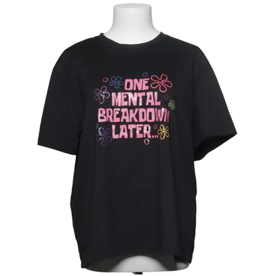 T-shirt (Zwart) van Shein Elastaan, Polyester