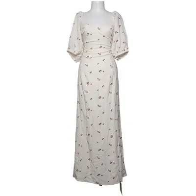 Maxi dress (White) from Adoore Elastane, Linen, Polyester, Viscose