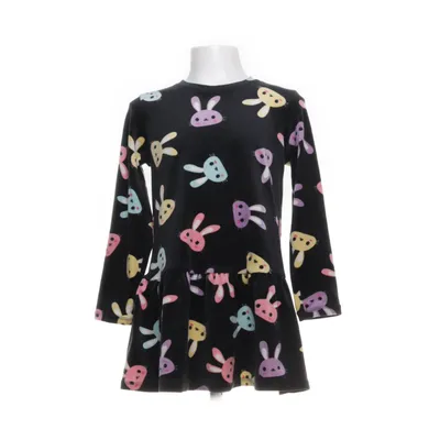 Jurk (Zwart, Lila, Geel, Meerkleurig) van Lindex Kids Elastaan, Polyester