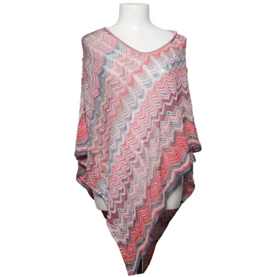 Poncho (Red, Blue, Multicolored) from Missoni Cotton, Viscose