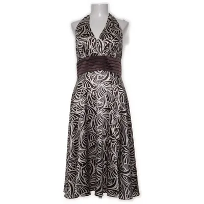 Halterneck-kjole (Hvid, Sort, Brun) fra Début Elastan, Polyester