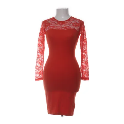Kleid (Rot) von H&M Baumwolle, Elasthan, Polyamid