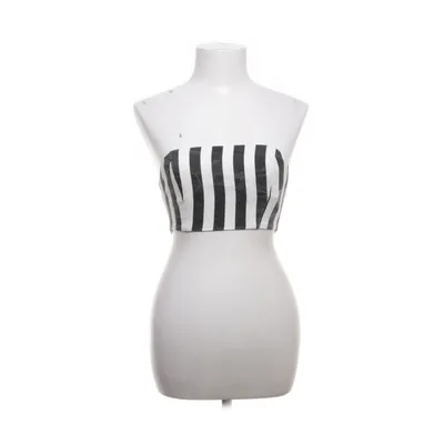 Crop top (Zwart, Wit) van Loavies Katoen