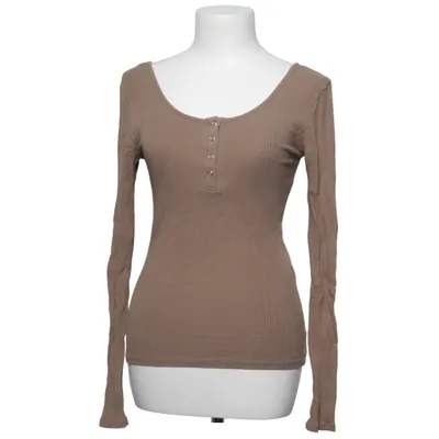 Henley shirt (Beige) van Pieces Organisch katoen