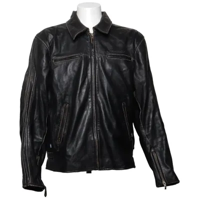 Motorcycle jacket (Black) from Halvarssons Leather