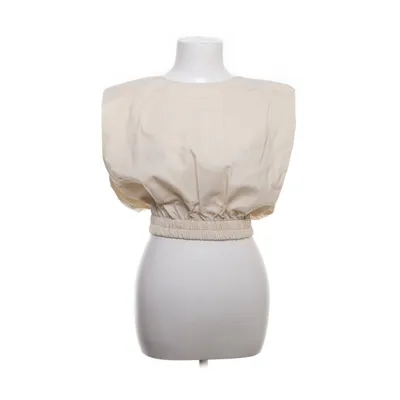 Crop top (Beige) from By Aylin Koenig Elastane, Wool