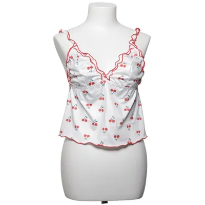 Pajama top (White, Red) Elastane, Polyester