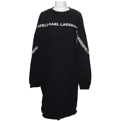 Kjole (Sort) fra Karl Lagerfeld Kids Bomuld, Elastan, Polyester