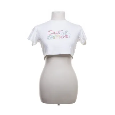 Crop Top (Weiß) Baumwolle