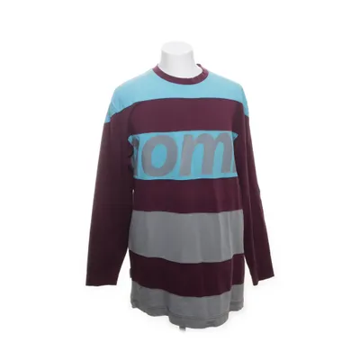 Langærmet t-shirt (Blå, Rød) fra Nomis Bomuld, Elastan