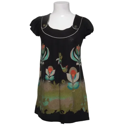 Dress (Black, Multicolored) from Yumi Acrylic, Wool