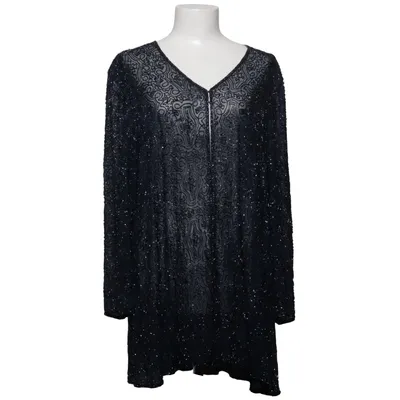 Cardigan (Bleu) de Frank Usher Soie, Viscose