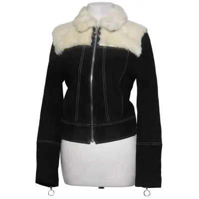 Läderjacka (Svart, Vit) från & Other Stories Skinn, Mocka